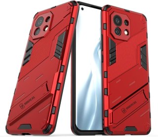 ETUI XIAOMI MI 11 CZERWONE PANCERNE WYTRZYMAŁE + FOLIA OCHRONNA SOLIDNE