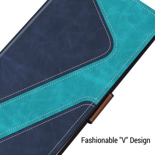ETUI XIAOMI REDMI 10C GRANOWE TURKUSOWE ZAMYKANE Z KALPKĄ OCHRONNE SOLIDNE