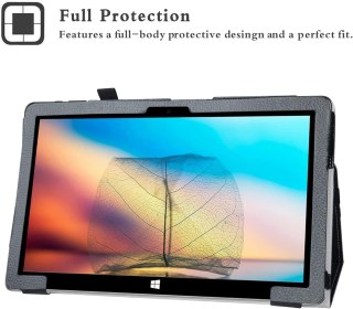 ETUI JUMPER EZPAD 6 PRO CZARNE ZAMYKANE Z KLAPKĄ SOLIDNE WYTRZYMAŁE Z GUMKĄ