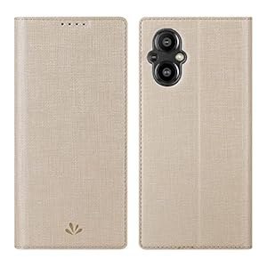 ETUI ONEPLUS NORD N20 BEŻOWE JASNE ZAMYKANE Z KLAPKĄ WYTRZYMAŁE OCHRONNE