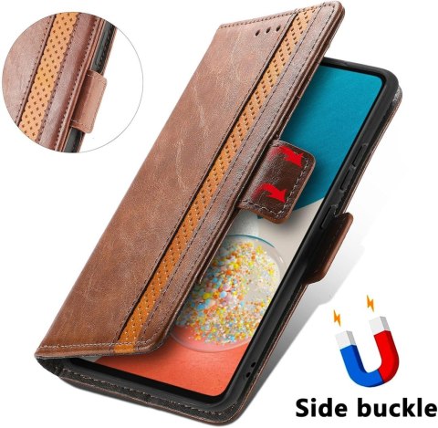 ETUI OPPO A17 BRĄZOWE ZAMYKANE Z KLAPKĄ WYSOKA OCHRONA MIEJSCE NA KARTY ETUI OPPO A17 BRĄZOWE ZAMYKANE Z KLAPKĄ WYSOKA OCHRONA MIEJSCE NA KARTY
