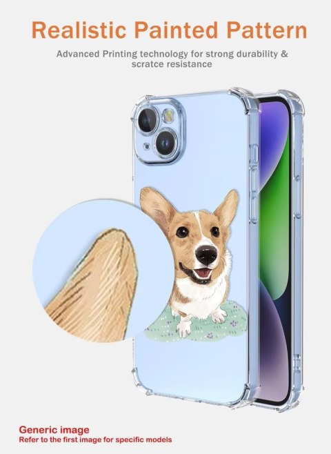 ETUI SAMSUNG GALAXY A04E PRZEZROCZYSTE PIES SŁODKIE UROCZE WYSOKA OCHRONA