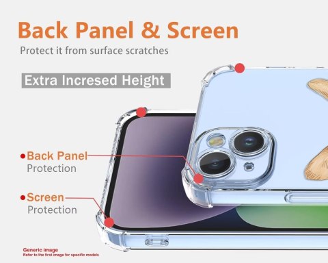 ETUI SAMSUNG GALAXY A04E PRZEZROCZYSTE PIES SŁODKIE UROCZE WYSOKA OCHRONA