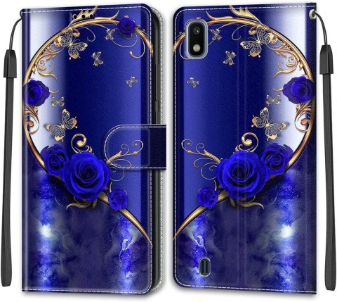 ETUI SAMSUNG GALAXY A10 / M10 FIOLETOWE RÓŻA ZAMYKANE Z KLAPKĄ ZŁOTY MOTYL ETUI SAMSUNG GALAXY A10 / M10 FIOLETOWE RÓŻA ZAMYKANE Z KLAPKĄ ZŁOTY MOTYL