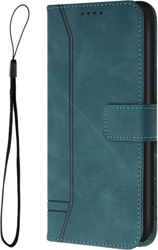 ETUI SAMSUNG GALAXY A33 CIEMNE ZIELONE ZAMYKANE Z KLAPKĄ WYSOKA OCHRONA