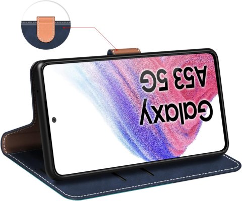 ETUI SAMSUNG GALAXY A53 ZAMYKANE Z KLAPKĄ WYTRZYMAŁE OCHRONNE SZARE GRANAT ETUI SAMSUNG GALAXY A53 ZAMYKANE Z KLAPKĄ WYTRZYMAŁE OCHRONNE SZARE GRANAT