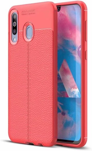 ETUI SAMSUNG GALAXY M30 CZERWONE WYTRZYMAŁE OCHRONNE +PODSTAWKA
