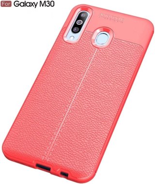 ETUI SAMSUNG GALAXY M30 CZERWONE WYTRZYMAŁE OCHRONNE +PODSTAWKA