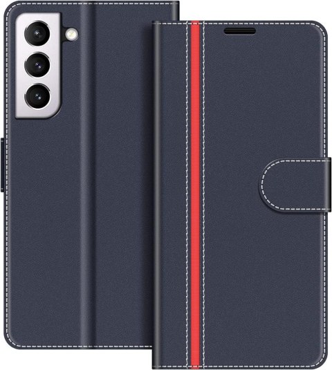 ETUI SAMSUNG GALAXY S21 GRANATOWE CZERWONY PASEK ZAMYKANE Z KLAPKĄ ETUI SAMSUNG GALAXY S21 GRANATOWE CZERWONY PASEK ZAMYKANE Z KLAPKĄ