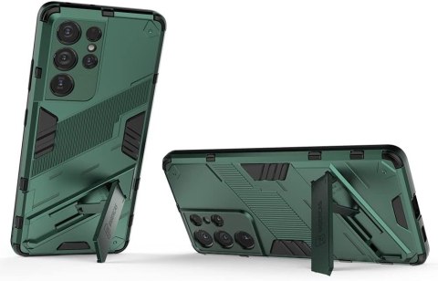 ETUI SAMSUNG GALAXY S21 ULTRA CIEMNE ZIELONE PANCERNE +FOLIA OCHRONNA EKRAN ETUI SAMSUNG GALAXY S21 ULTRA CIEMNE ZIELONE PANCERNE +FOLIA OCHRONNA EKRAN