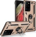 ETUI SAMSUNG GALAXY S21 ULTRA ZŁOTO CZARNE PIERŚCIEŃ WYTRZYMAŁE PANCERNE ETUI SAMSUNG GALAXY S21 ULTRA ZŁOTO CZARNE PIERŚCIEŃ WYTRZYMAŁE PANCERNE