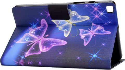 ETUI SAMSUNG GALAXY TAB A7 FIOLETOWE MOTYLE UROCZE ZAMYKANE Z KLAPKĄ ETUI SAMSUNG GALAXY TAB A7 FIOLETOWE MOTYLE UROCZE ZAMYKANE Z KLAPKĄ