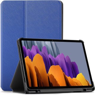 ETUI SAMSUNG GALAXY TAB S7 GRANATOWE ZAMYKANE Z KLAPKĄ WYSOKA OCHRONA