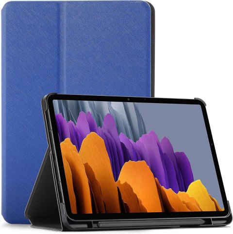 ETUI SAMSUNG GALAXY TAB S7 GRANATOWE ZAMYKANE Z KLAPKĄ WYSOKA OCHRONA