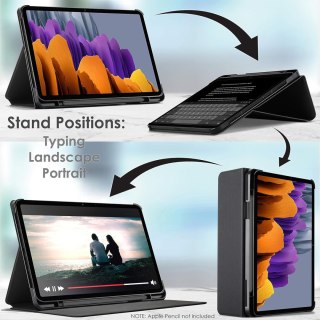 ETUI SAMSUNG GALAXY TAB S7 GRANATOWE ZAMYKANE Z KLAPKĄ WYSOKA OCHRONA