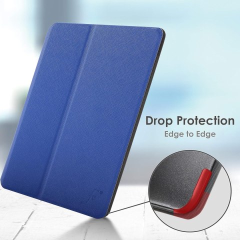 ETUI SAMSUNG GALAXY TAB S7 GRANATOWE ZAMYKANE Z KLAPKĄ WYSOKA OCHRONA