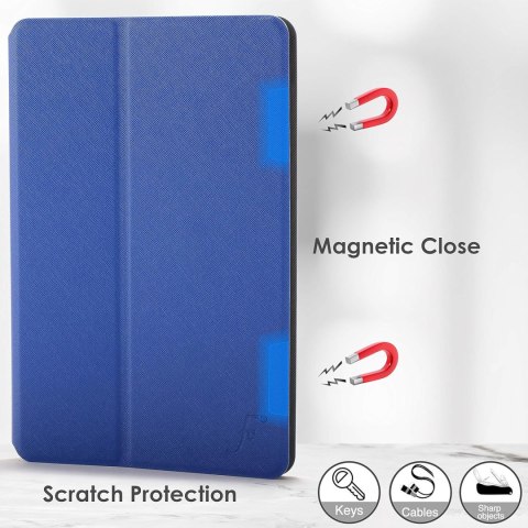ETUI SAMSUNG GALAXY TAB S7 GRANATOWE ZAMYKANE Z KLAPKĄ WYSOKA OCHRONA