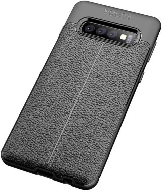 ETUI SAMSUNG S10 CIEMNE SZARE WYTRZYMAŁE OCHRONNE SOLIDNE +PODSTAWKA