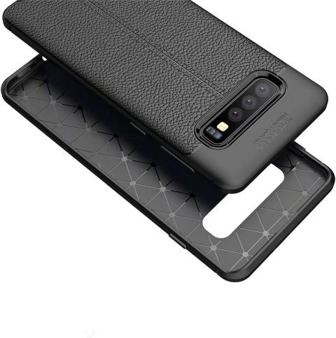 ETUI SAMSUNG S10 CIEMNE SZARE WYTRZYMAŁE OCHRONNE SOLIDNE +PODSTAWKA
