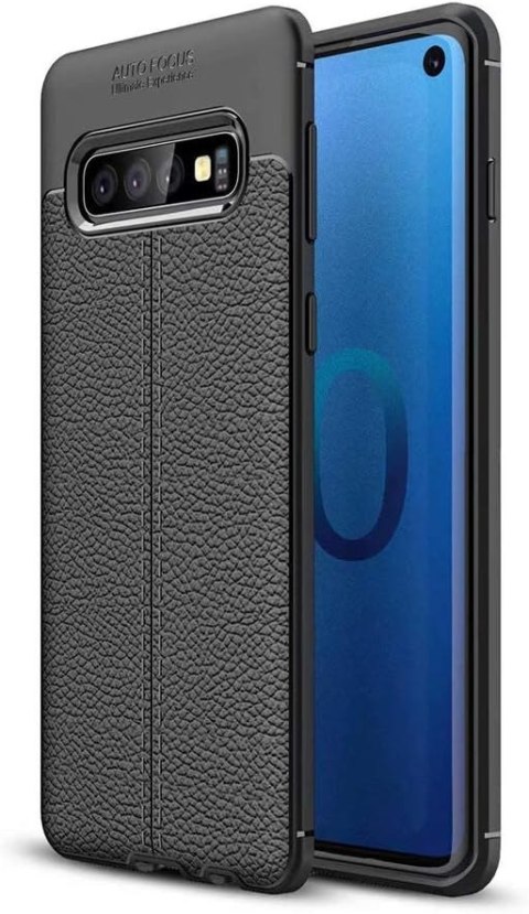 ETUI SAMSUNG S10 CZARNE WYTRZYMAŁE OCHRONNE SOLIDNE +PODSTAWKA