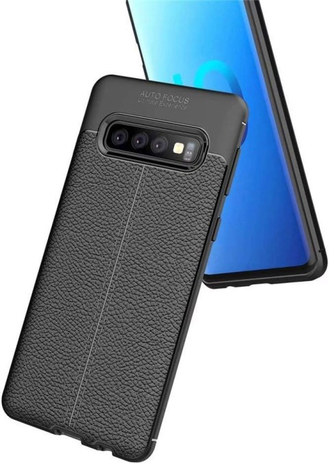 ETUI SAMSUNG S10 CZARNE WYTRZYMAŁE OCHRONNE SOLIDNE +PODSTAWKA