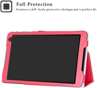 ETUI TABLET ALCATEL A3 10" CZERWONE ZAMYKANE Z KLAPKĄ WYSOKA OCHRONA