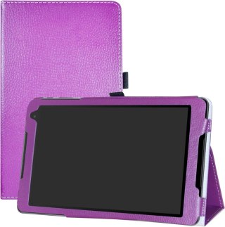 ETUI TABLET ALCATEL A3 10" FIOLETOWE ZAMYKANE Z KLAPKĄ WYSOKA OCHRONA