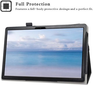 ETUI TABLET ALLDOCUBE IPLAY 20S CZARNE ZAMYKANE Z KLAPKĄ MINKA NAPIS