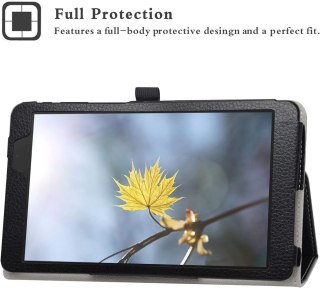 ETUI TABLET ALLDOCUBE IPLAY 8T CZARNE ZAMYKANE Z KLAPKĄ NAPIS MINKA