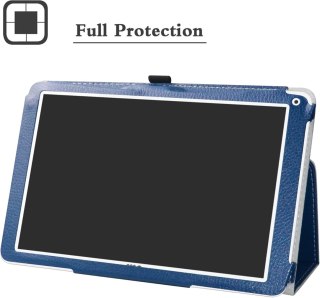 ETUI TABLET LIUSHAN SPC HEAVEN 10.1" GRANATOWE ZAMYKANE Z KLAPKĄ WYTRZYMAŁE