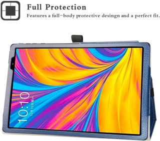 ETUI TABLET TECLAST P10HD GRANATOWE ZAMYKANE Z KLAPKĄ WYSOKA OCHRONA