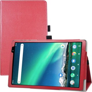 ETUI TABLET TOSCIDO P20 CZERWONE SOLIDNE OCHRONNE ZAMYKANE Z KLAPKĄ