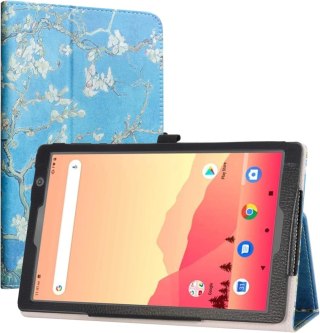 ETUI TABLET VANKYO MATRIXPAD S20 NIEBIESKIE DRZEWO ZAMYKANE Z KLAPKĄ