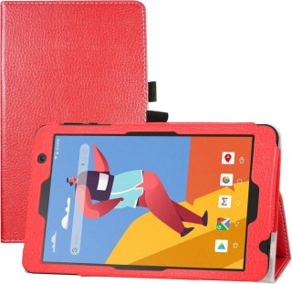 ETUI TABLET VANKYO MATRIXPAD S8 CZERWONE ZAMYKANE Z KLAPKĄ WYSOKA OCHRONA
