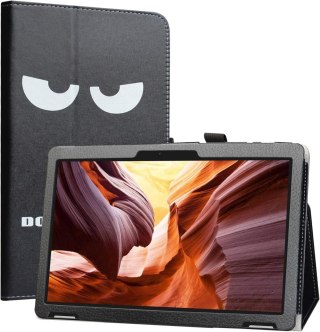 ETUI TABLET WINNOVO T10 CZARNE ZAMYKANE Z KLAPKĄ NAPIS BUŹKA SOLIDNE