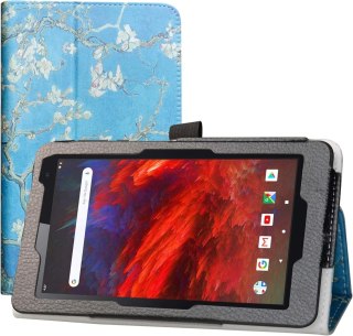 ETUI VANKYO MATRIXPAD Z1 7" NIEBIESKIE ZAMYKANE Z KLAPKĄ GAŁĘZIE KWIATY