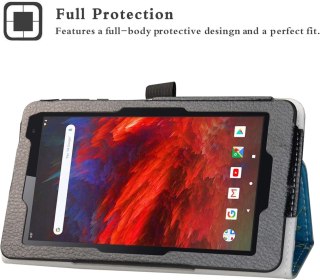 ETUI VANKYO MATRIXPAD Z1 7" NIEBIESKIE ZAMYKANE Z KLAPKĄ GAŁĘZIE KWIATY