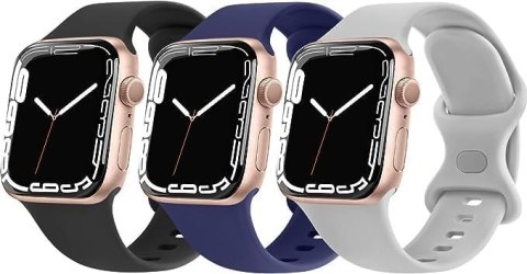 PASEK DO APPLE WATCH 38/40/41mm SERIA SE 9 8 7 6 5 4 3 2 1 ZESTAW 3 KOLORY 3szt PASEK DO APPLE WATCH 38/40/41mm SERIA SE 9 8 7 6 5 4 3 2 1 ZESTAW 3 KOLORY 3szt