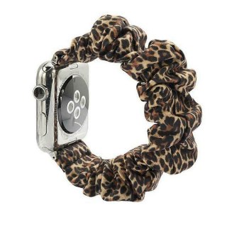 PASEK DO ZEGARKA SCRUNCHIE PANTERKA APPLE WATCH 1/2/3/4/5/6/SE 38/40mm