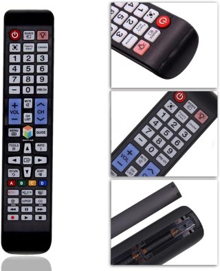PILOT DO TELEWIZORA Samsung Smart TV LCD QLED HDTV CZARNY NETFLIX AMAZON