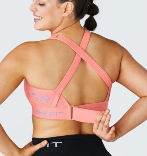 STANIK SPORTOWY SHEFIT POMARAŃCZOWY ŚREDNIE PODTRZYMANIE REGULOWANY 3XL STANIK SPORTOWY SHEFIT POMARAŃCZOWY ŚREDNIE PODTRZYMANIE REGULOWANY 3XL